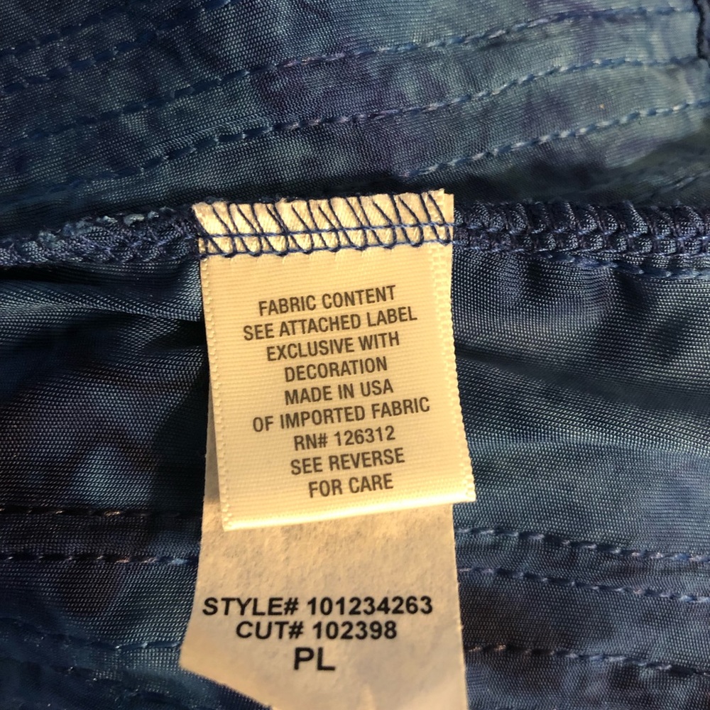 NWT Dressbarn - Dark Blue/Light Blue Sequin Design Scoop Top / Blouse - PL - Picture 8 of 8